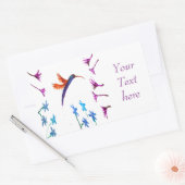 Hummingbird-Blume Rechteckiger Aufkleber (Umschlag)