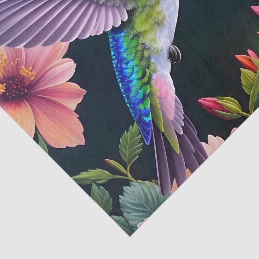 Hummingbird Blume Seidenpapier (Ausschnitt)