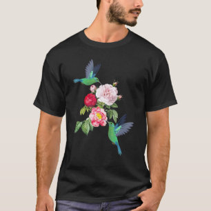 Hummingbird Blume Tree Graphic Funny Bird T-Shirt