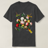 Hummingbird BlumenHummingbird Lover Gift Hummingb T-Shirt (Design vorne)