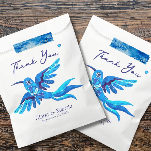 Hummingbird Boho Mexikanische Gastgeschenk Hochzei Geschenktütchen