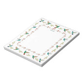 Hummingbird Border Notepad Notizblock (Rotiert)