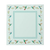 Hummingbird Border Notepad Notizblock (Vorderseite)