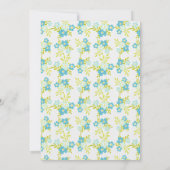 Hummingbird Boy Baby Shower Einladung (Rückseite)