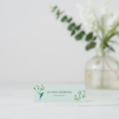 Hummingbird  Business Card Mini Visitenkarte (Stehend Vorderseite)