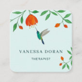 Hummingbird Business Card Quadratische Visitenkarte (Vorderseite)