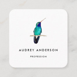 Hummingbird Business Card Quadratische Visitenkarte