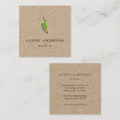 Hummingbird Business Card Quadratische Visitenkarte (Vorne/Hinten)