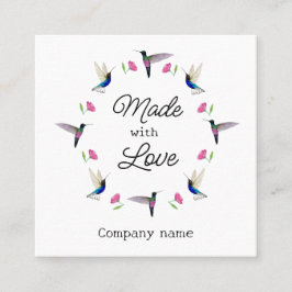 Hummingbird Business Card Quadratische Visitenkarte