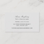 Hummingbird Business Card Visitenkarte (Rückseite)