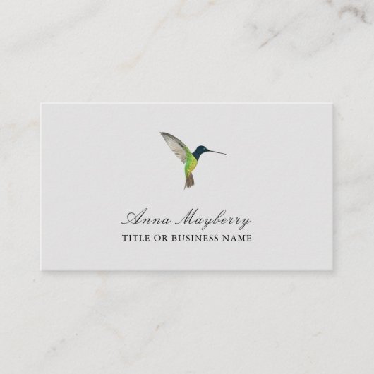 Hummingbird Business Card Visitenkarte (Vorderseite)