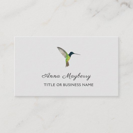 Hummingbird Business Card Visitenkarte (Vorderseite)
