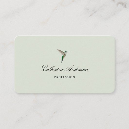 Hummingbird Business Card Visitenkarte (Vorderseite)