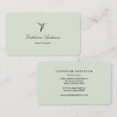 Hummingbird Business Card Visitenkarte (Vorne/Hinten)