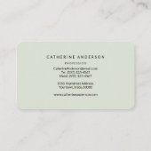 Hummingbird Business Card Visitenkarte (Rückseite)