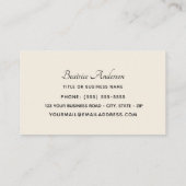 Hummingbird Business Card Visitenkarte (Rückseite)