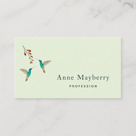 Hummingbird Business Card Visitenkarte (Vorderseite)