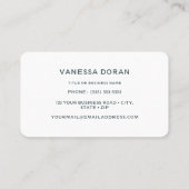 Hummingbird Business Card Visitenkarte (Rückseite)