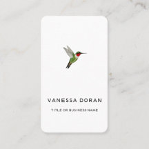 Hummingbird Business Card