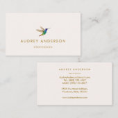 Hummingbird Business Card Visitenkarte (Vorne/Hinten)