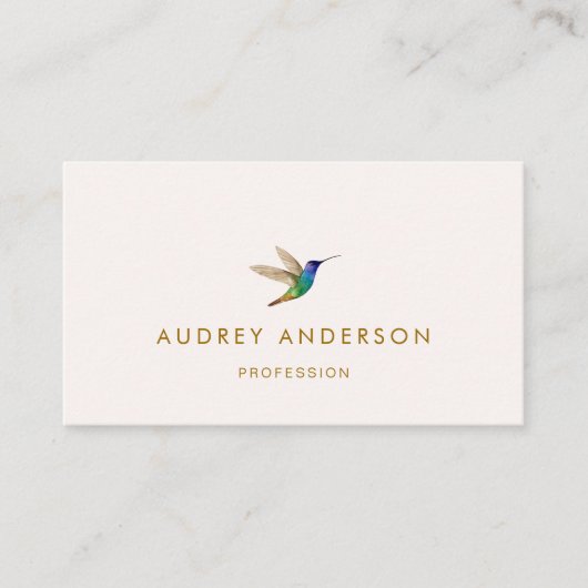 Hummingbird Business Card Visitenkarte (Vorderseite)