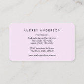 Hummingbird Business Card Visitenkarte (Rückseite)