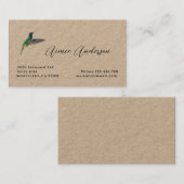 Hummingbird Business Card Visitenkarte (Vorne/Hinten)