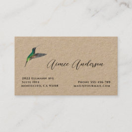 Hummingbird Business Card Visitenkarte
