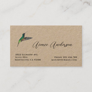 Hummingbird Business Card Visitenkarte