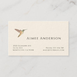 Hummingbird Business Card Visitenkarte