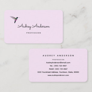 Hummingbird Business Card Visitenkarte