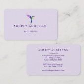 Hummingbird Business Card Visitenkarte (Vorne/Hinten)