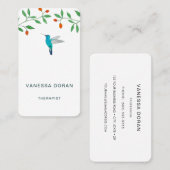 Hummingbird  Business Card Visitenkarte (Vorne/Hinten)