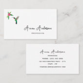Hummingbird Business Card Visitenkarte (Vorne/Hinten)