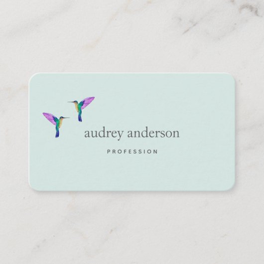Hummingbird Business Card Visitenkarte (Vorderseite)