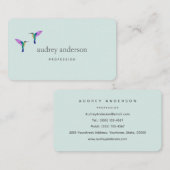 Hummingbird Business Card Visitenkarte (Vorne/Hinten)
