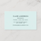 Hummingbird Business Card Visitenkarte (Rückseite)