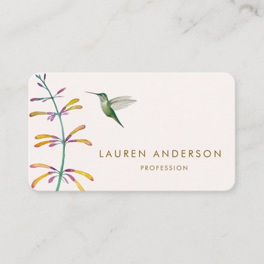 Hummingbird Business Card Visitenkarte (Vorderseite)