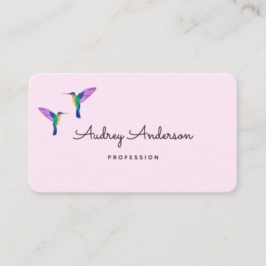 Hummingbird Business Card Visitenkarte (Vorderseite)