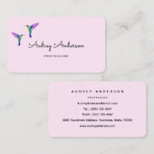 Hummingbird Business Card Visitenkarte (Vorne/Hinten)