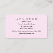 Hummingbird Business Card Visitenkarte (Rückseite)