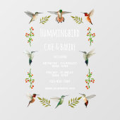 Hummingbird Business Fensteraufkleber (Blatt)