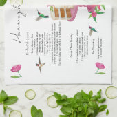 Hummingbird Cake Recipe Geschirrtuch (Gefaltet)