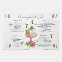 Hummingbird Cake Recipe Geschirrtuch