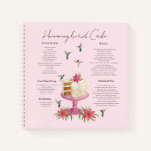 Hummingbird Cake Recipe Notebook Notizblock (Vorderseite)