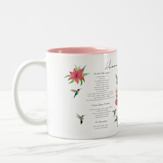 Hummingbird Cake Rezept Zwei-Tonen-Kaffeepause Tas Zweifarbige Tasse (Links)