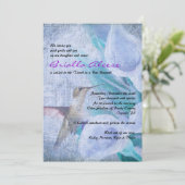 HUMMINGBIRD & CALLA LILY Bat Mitzvah Einladung (Stehend Vorderseite)