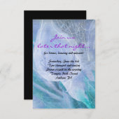 HUMMINGBIRD & CALLA LILY Bat Mitzvah Party Card Einladung (Vorne/Hinten)