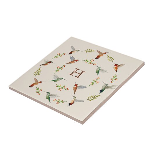 Hummingbird Ceramic Tile Fliese (Seite)