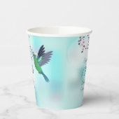 Hummingbird Cherry Blossom | Geburtstag eines Mädc Pappbecher (Links)